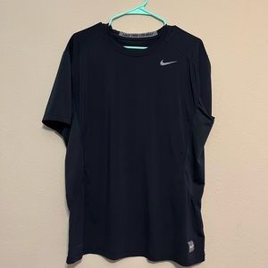 🌟2/$30🌟 Nike Pro Combat Fitted Shirt Size XL Navy Short Sleeve